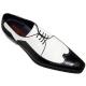 Mezlan Black/White  Genuine Deerskin/Lambskin Leather Shoes 2769